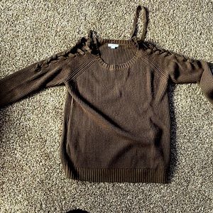 Brown sweater brand leverage made in China size large